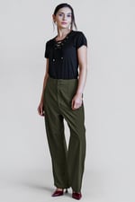 High-Waisted  Stright Leg Trousers