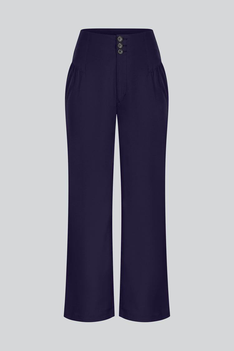 High-Waisted  Stright Leg Trousers