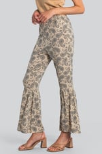 Paisley Printed Flared Sharara Pant