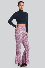 Paisley Printed Flared Sharara Pant