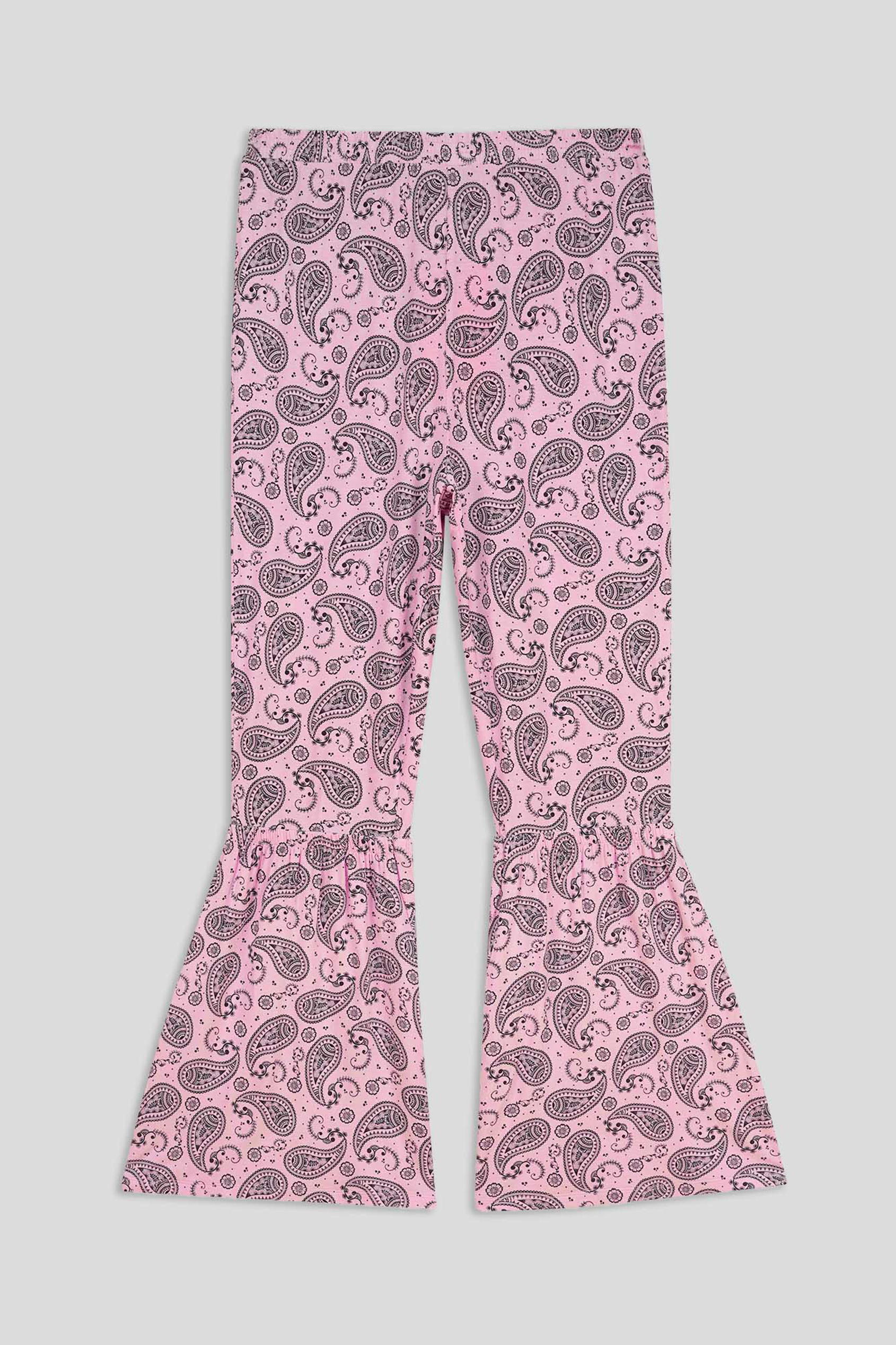 Paisley Printed Flared Sharara Pant