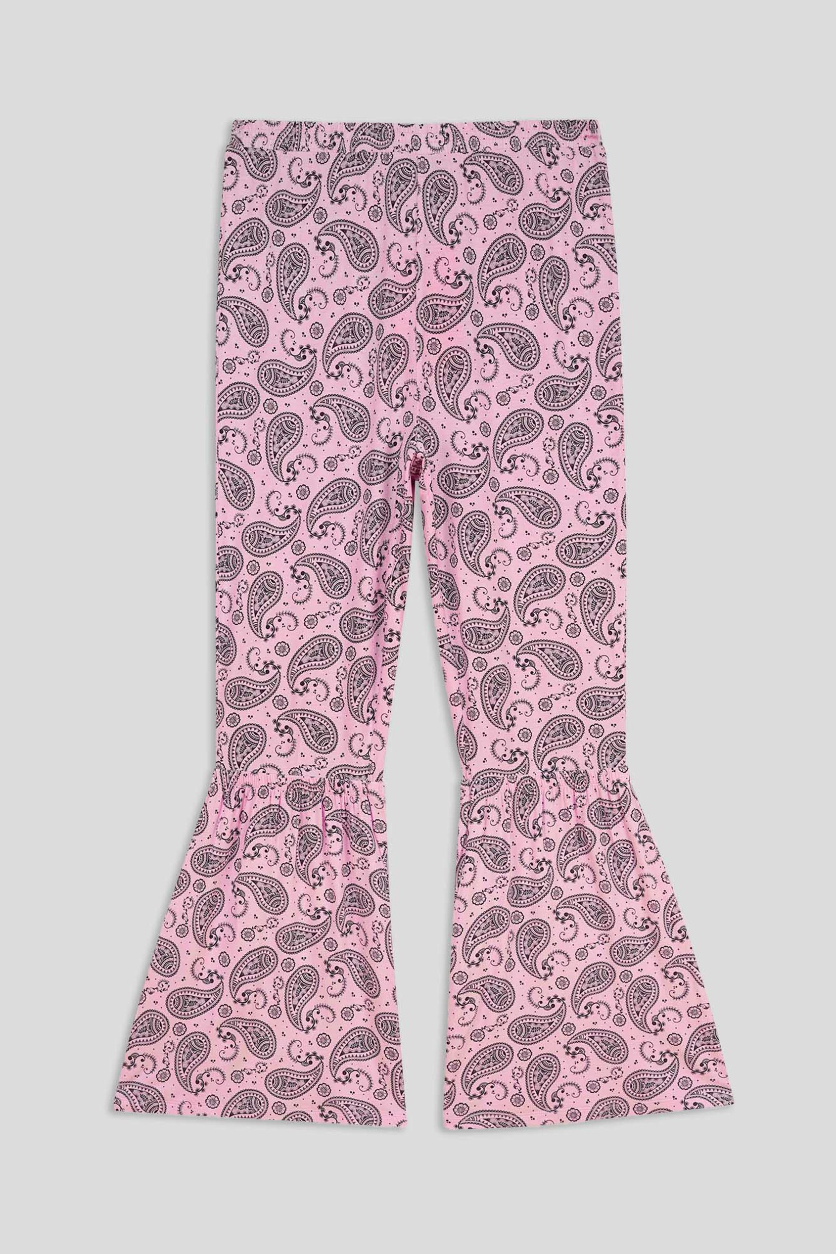 Paisley Printed Flared Sharara Pant