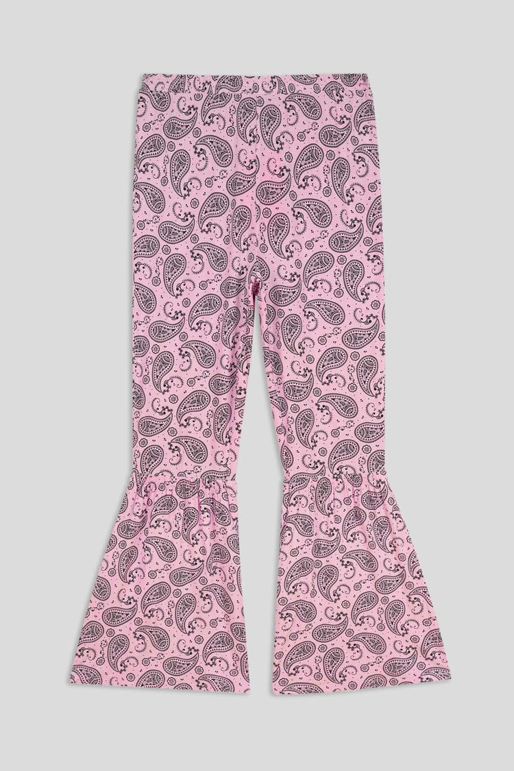 Paisley Printed Flared Sharara Pant