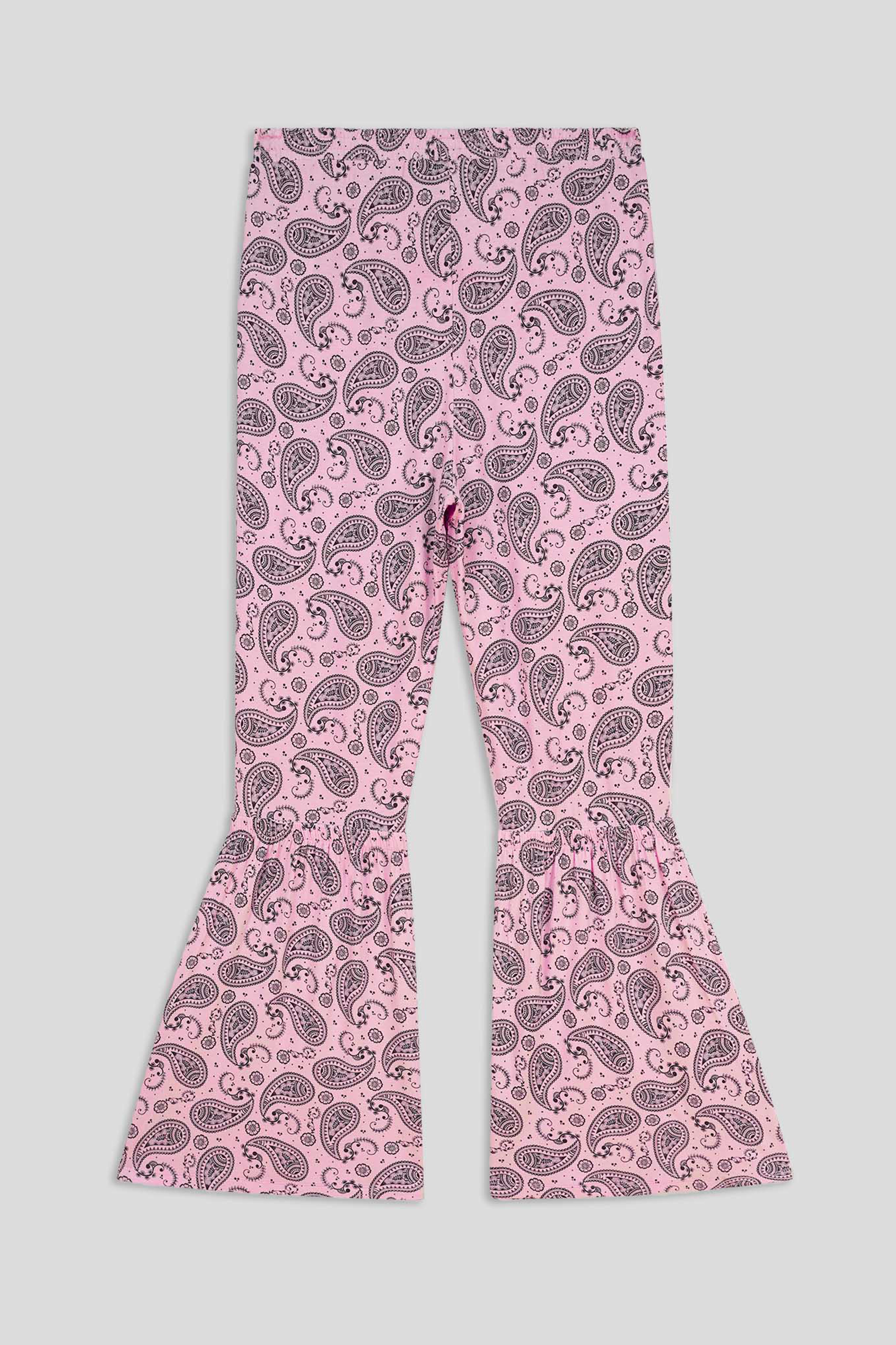 Paisley Printed Flared Sharara Pant