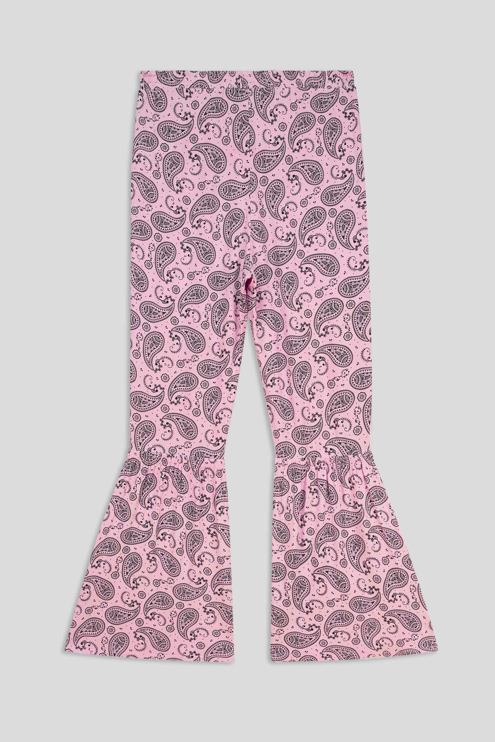 Paisley Printed Flared Sharara Pant