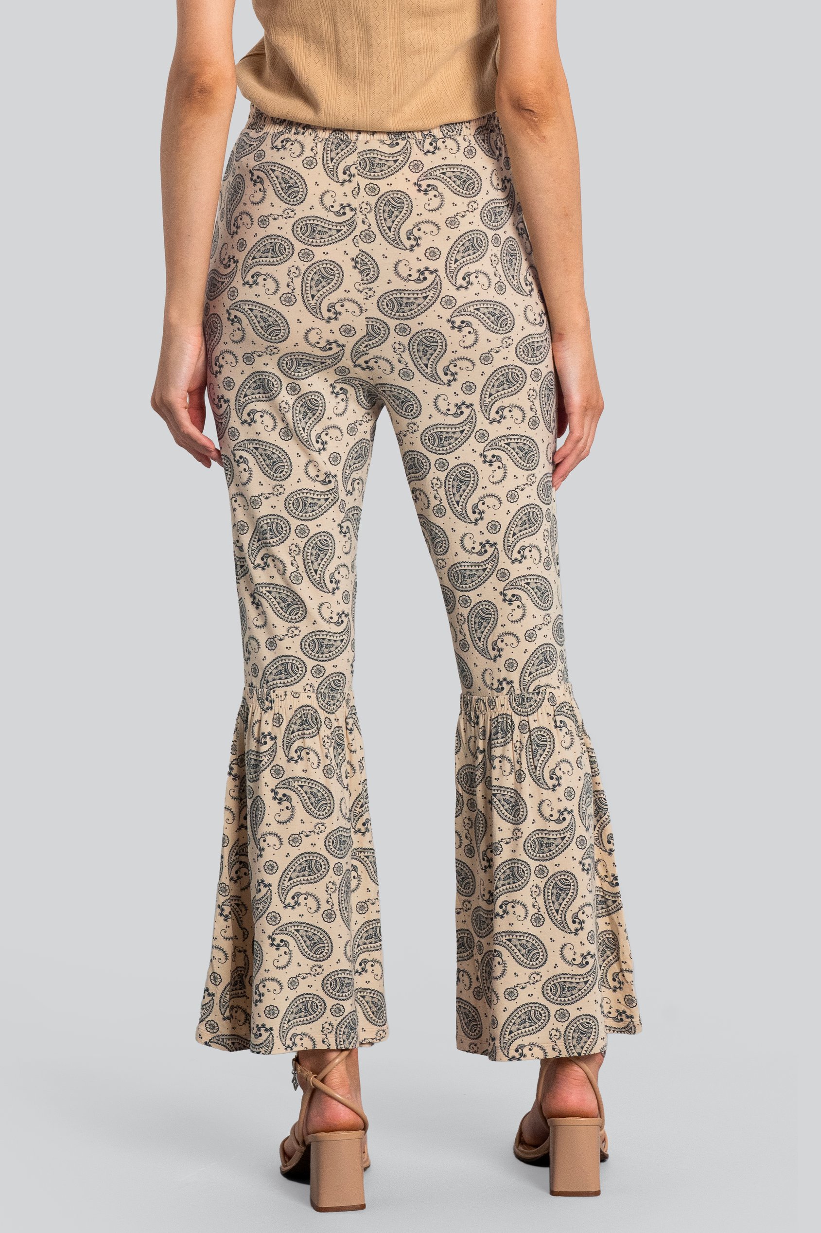 Paisley Printed Flared Sharara Pant