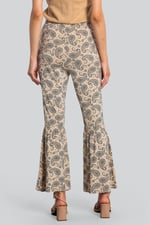 Paisley Printed Flared Sharara Pant