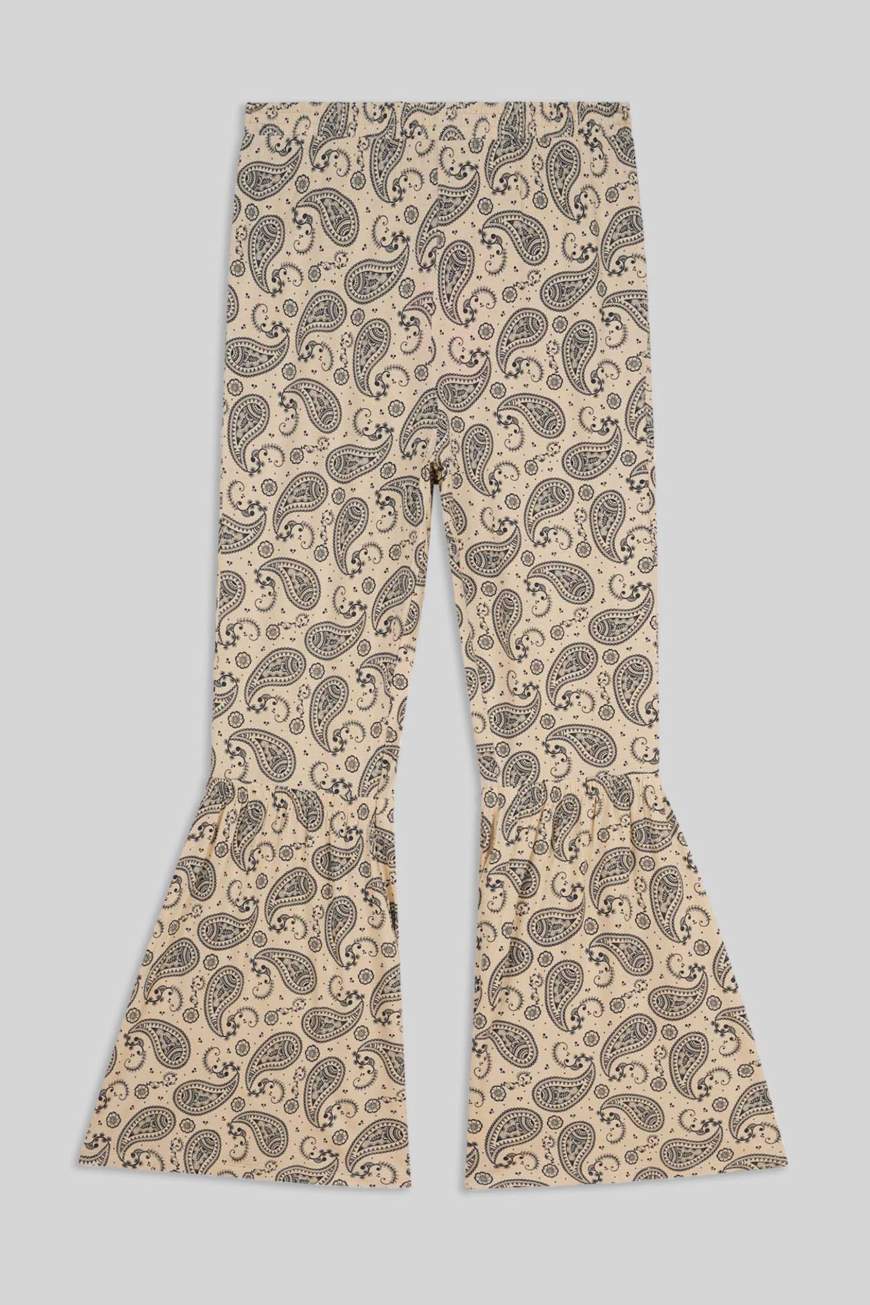 Paisley Printed Flared Sharara Pant