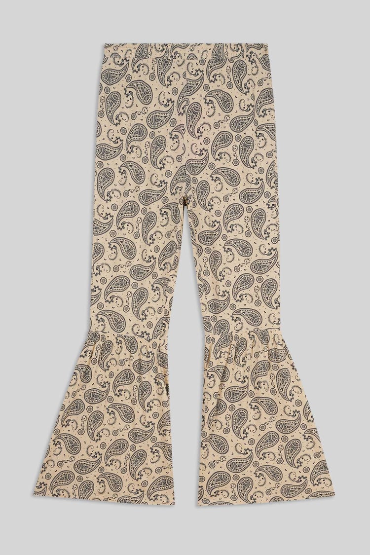 Paisley Printed Flared Sharara Pant