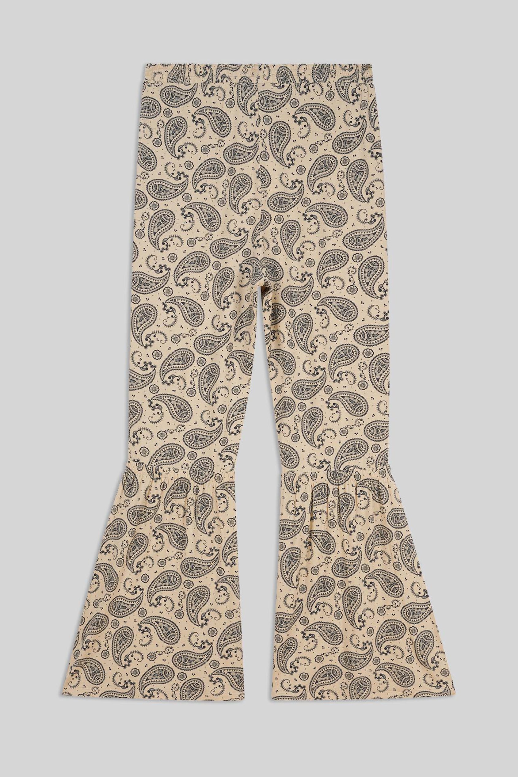 Paisley Printed Flared Sharara Pant