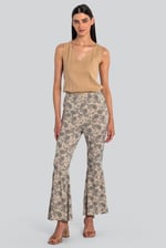 Paisley Printed Flared Sharara Pant