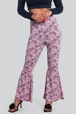 Paisley Printed Flared Sharara Pant