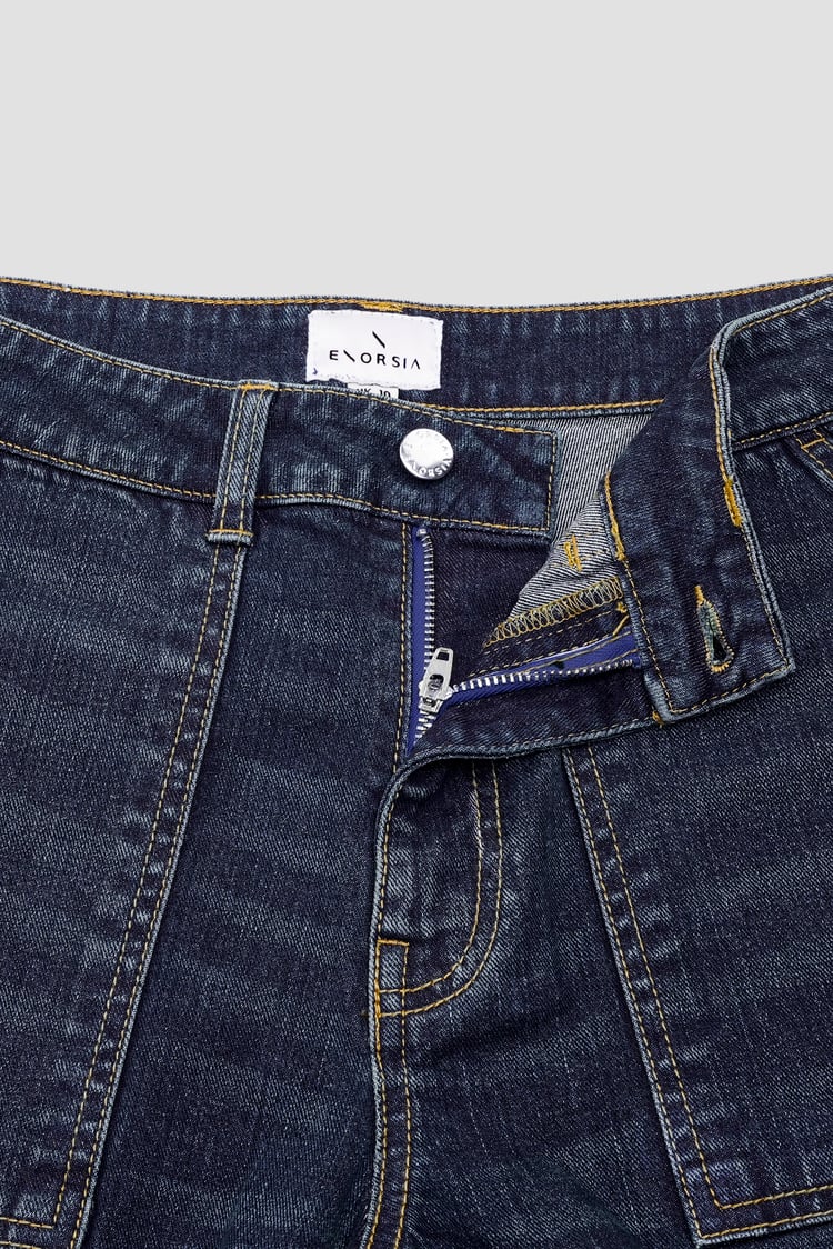 Vintage Straight Leg Cargo Jeans