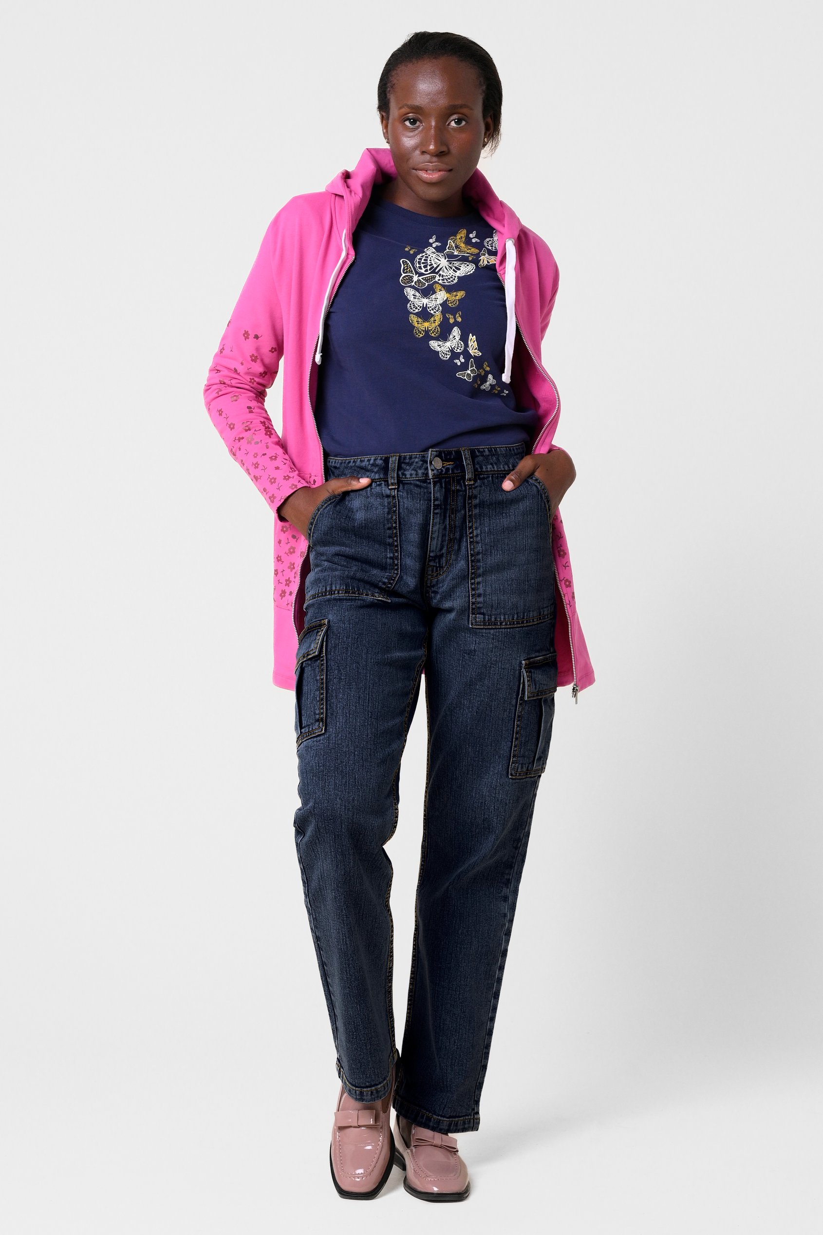 Vintage Straight Leg Cargo Jeans