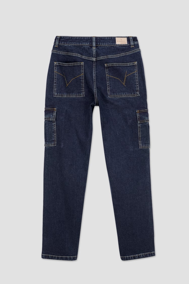 Vintage Straight Leg Cargo Jeans