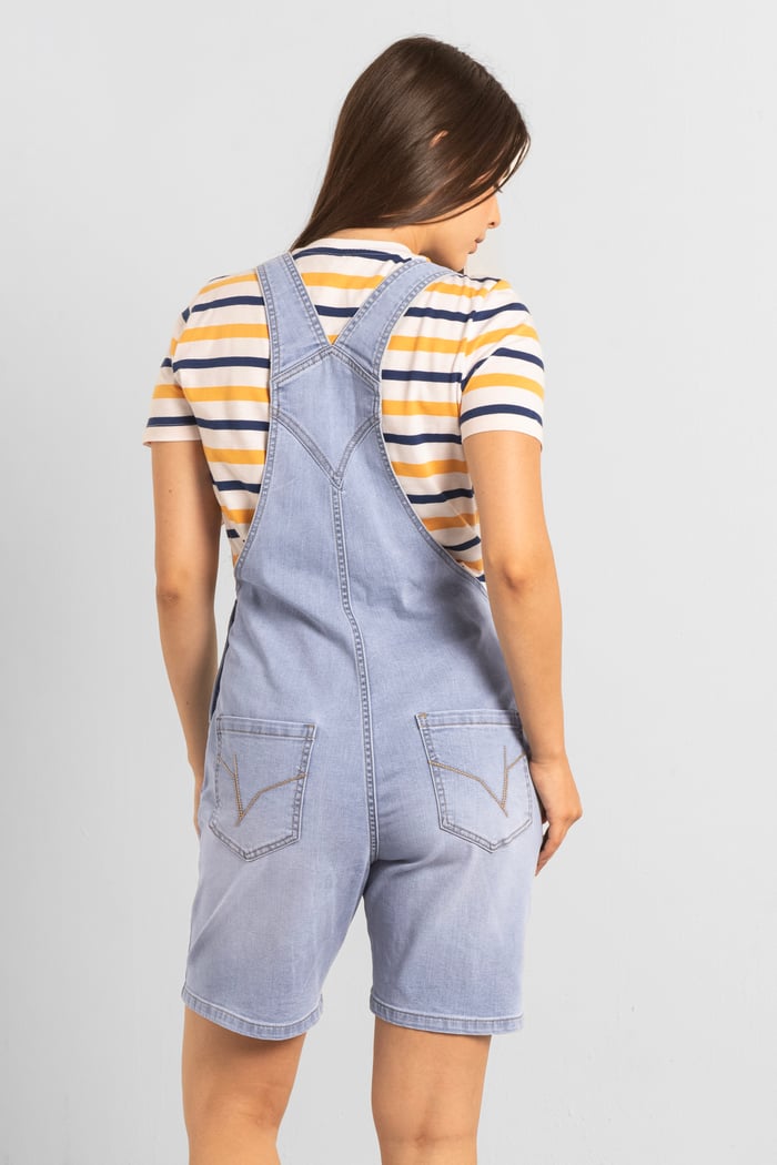Womens Denim Short Dungaree