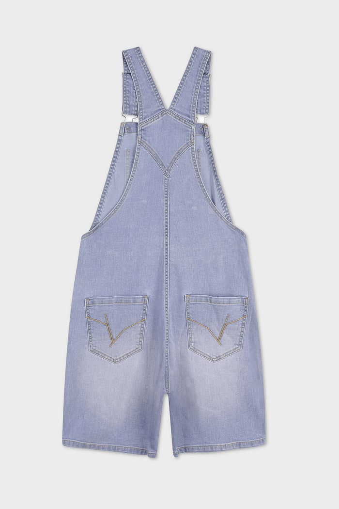 Womens Denim Short Dungaree
