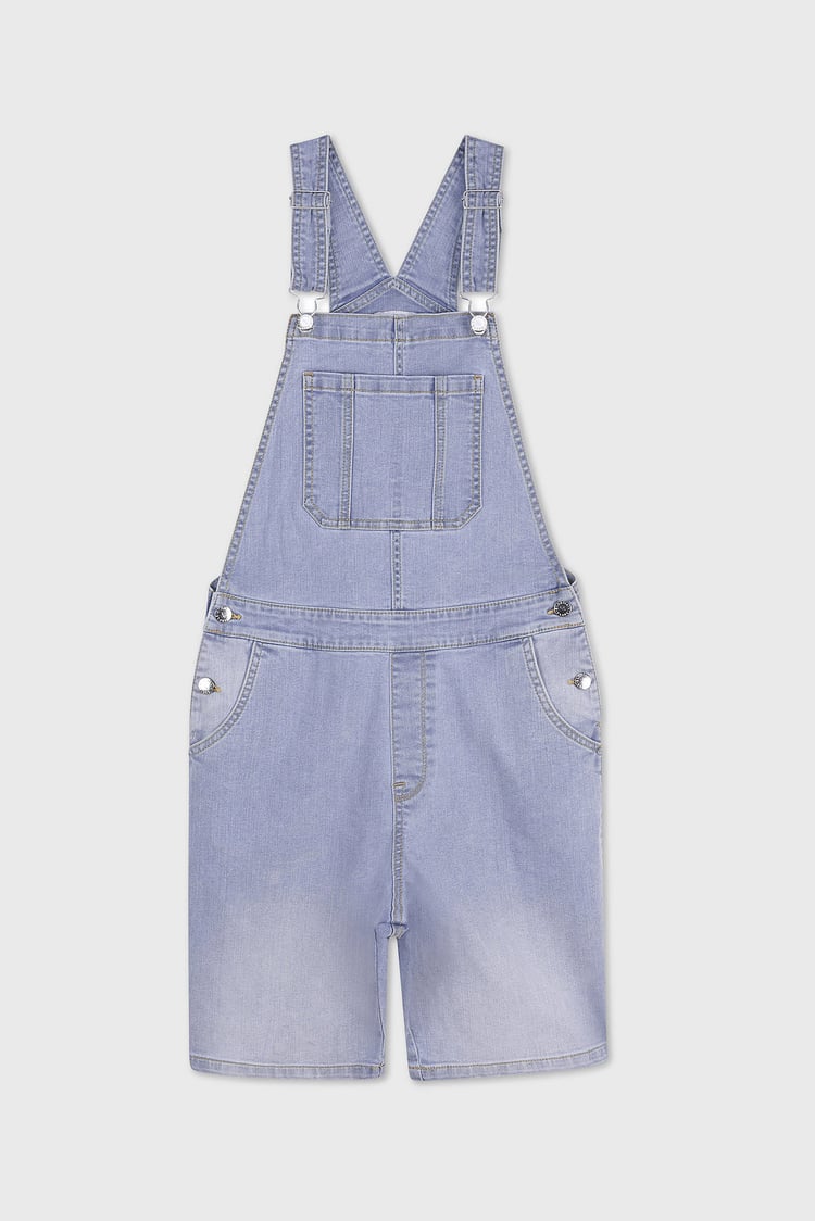 Womens Denim Short Dungaree