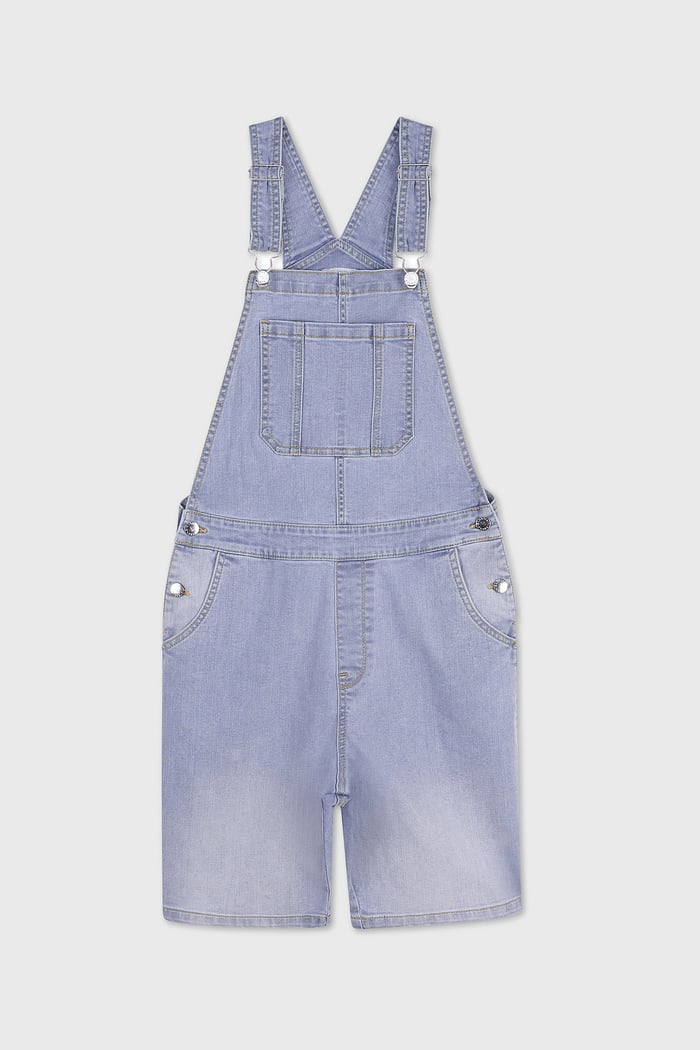 Womens Denim Short Dungaree