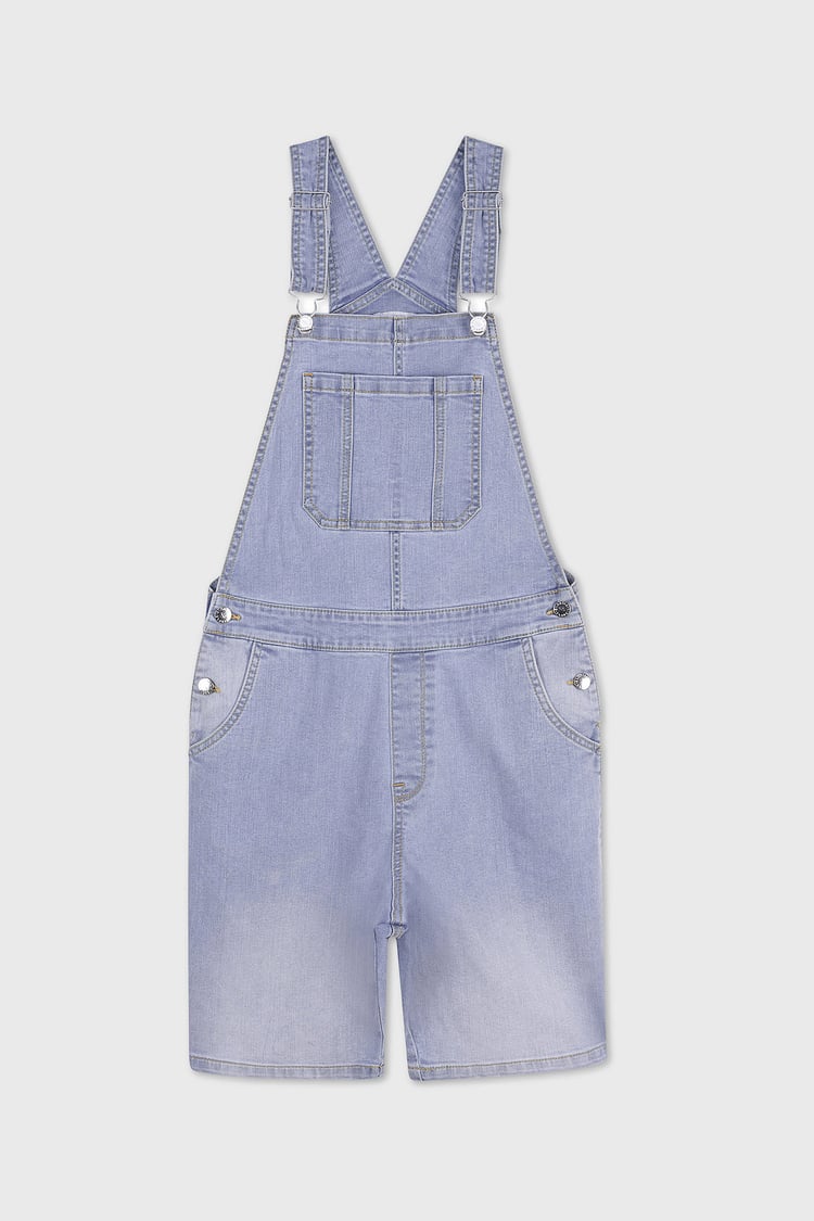 Womens Denim Short Dungaree
