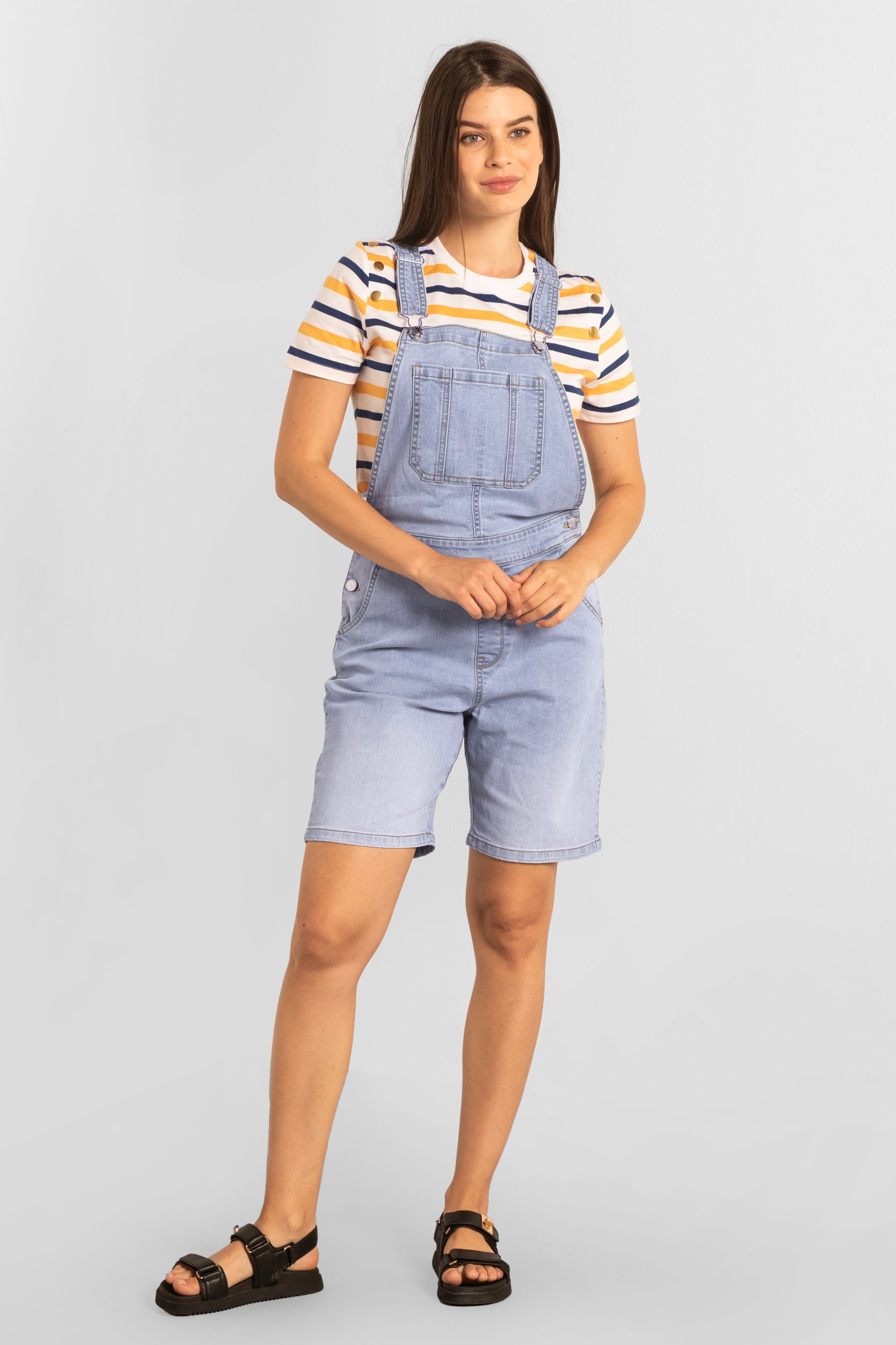 Womens Denim Short Dungaree
