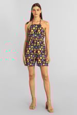 Smocked Waist Floral Printed Playsuit