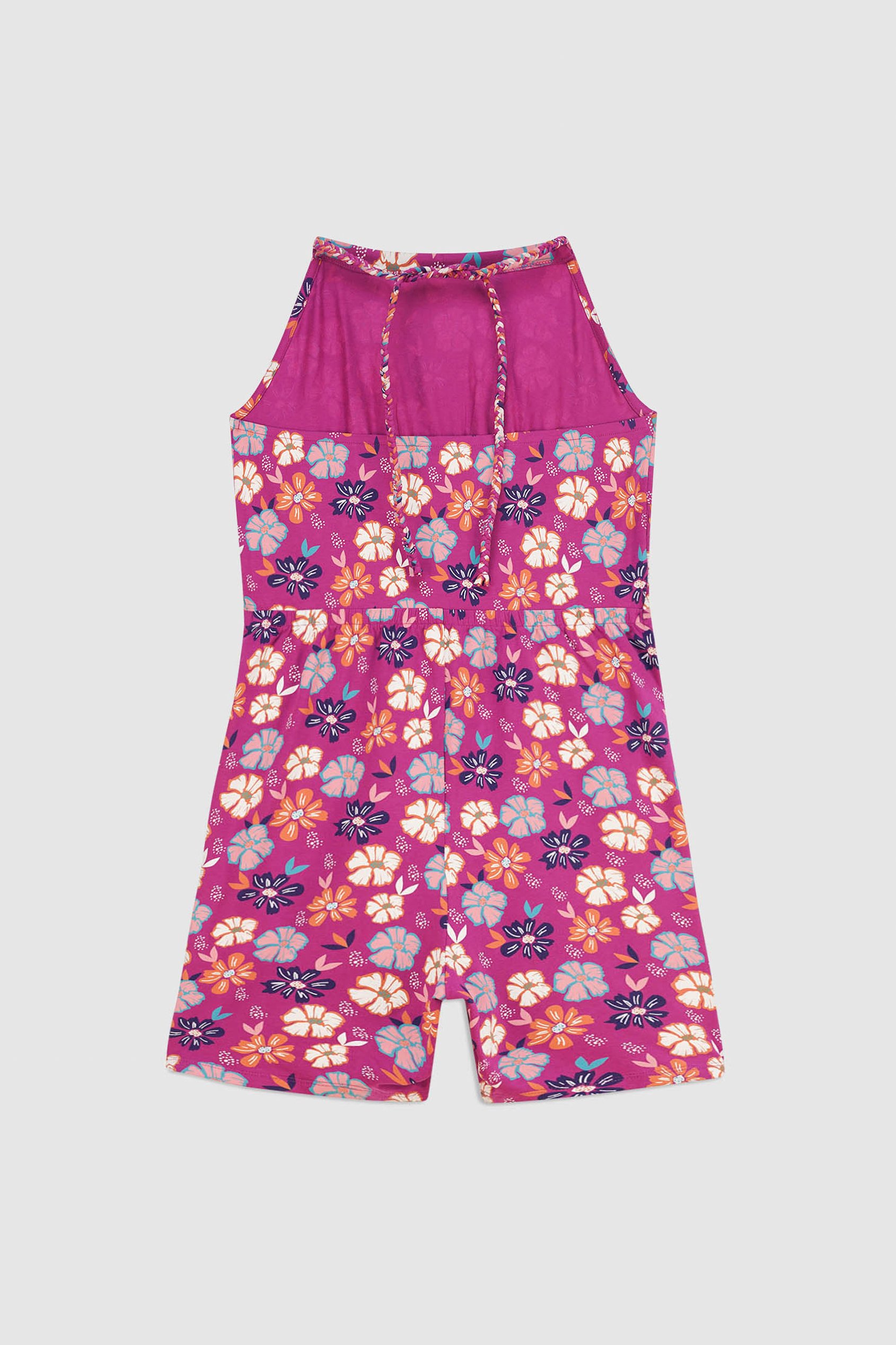 Smocked Waist Floral Printed Playsuit