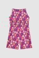 Smocked Waist Floral Printed Playsuit