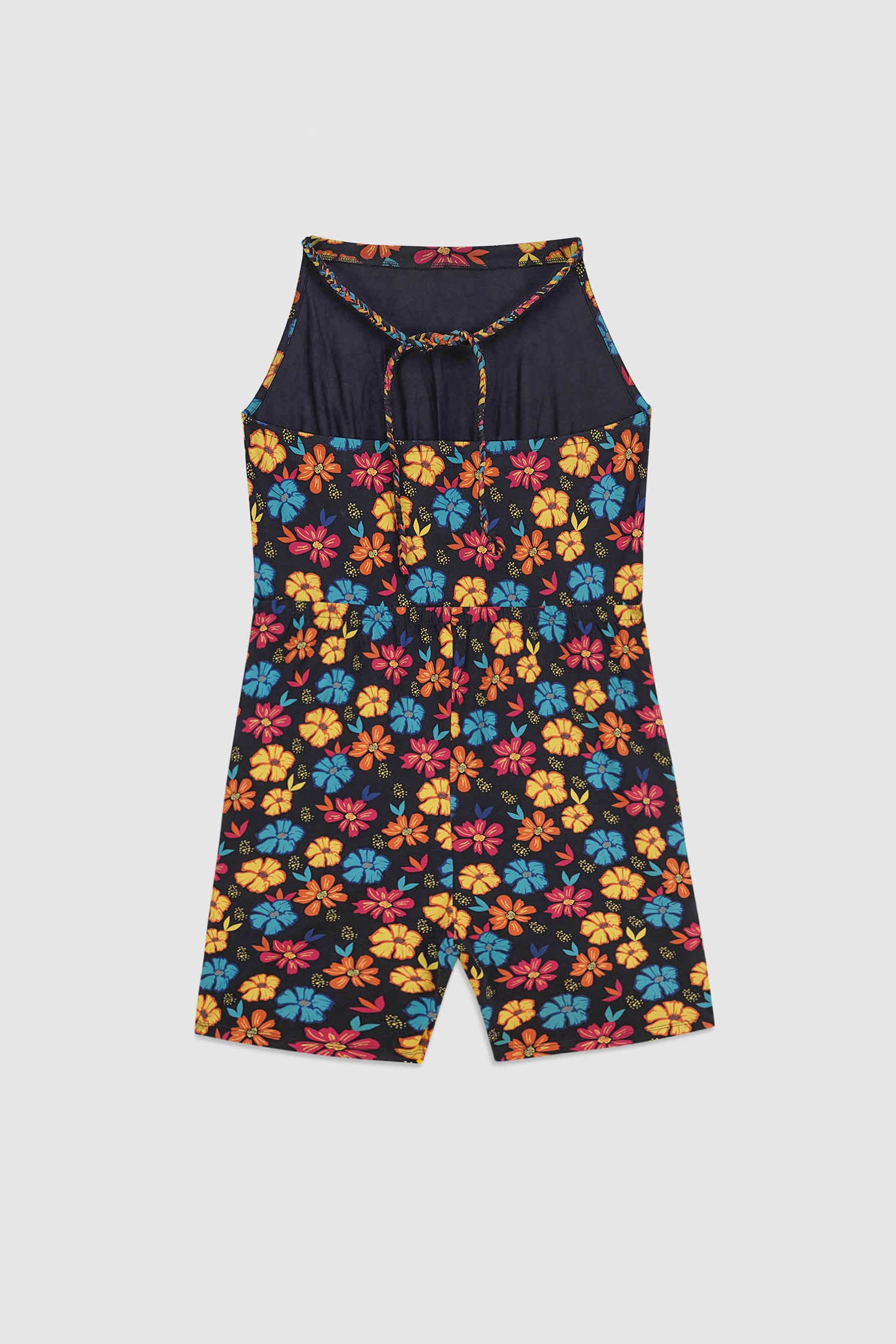 Smocked Waist Floral Printed Playsuit