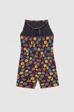 Smocked Waist Floral Printed Playsuit