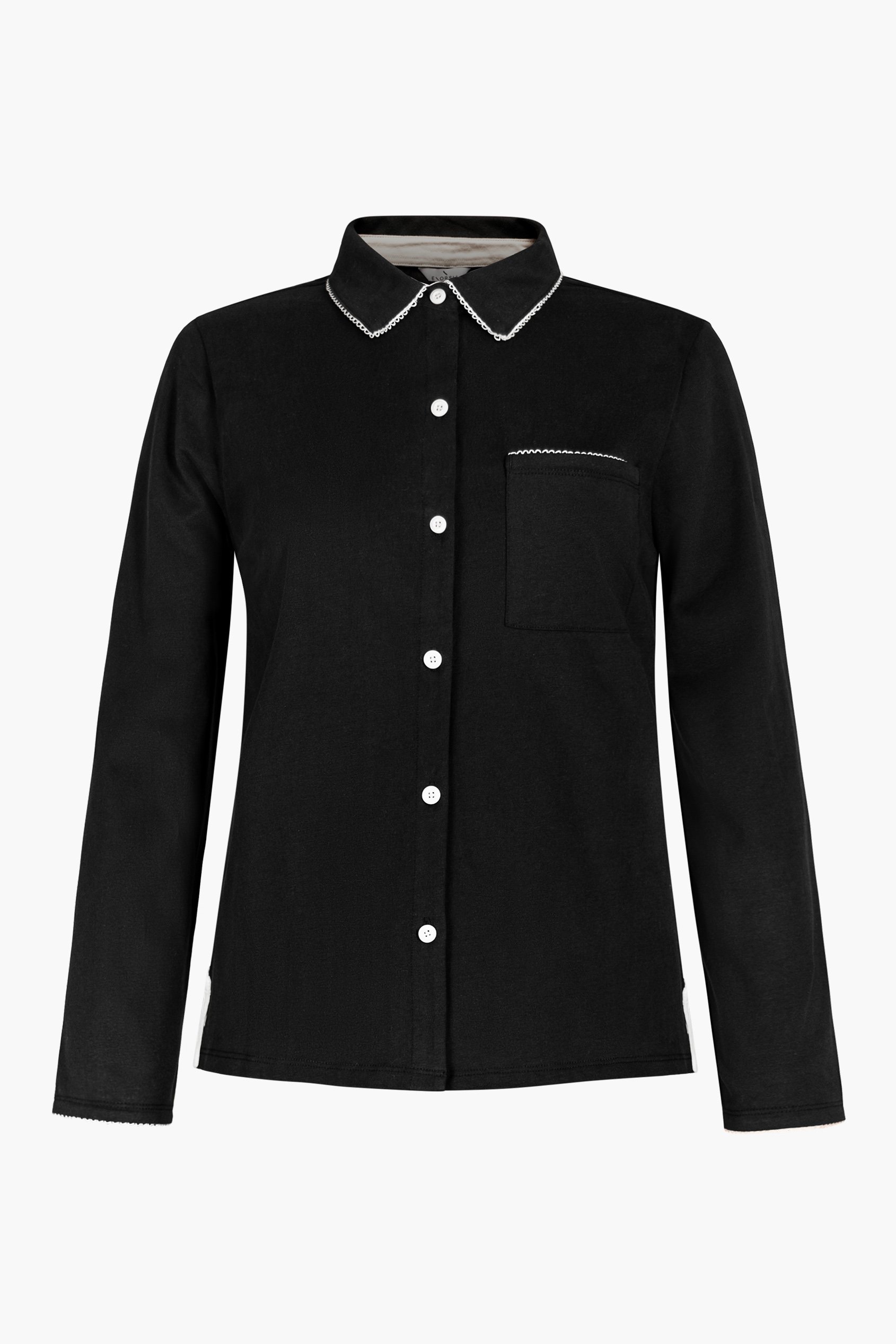 100% Cotton Solid Long Sleeve Shirt and Trouser Set