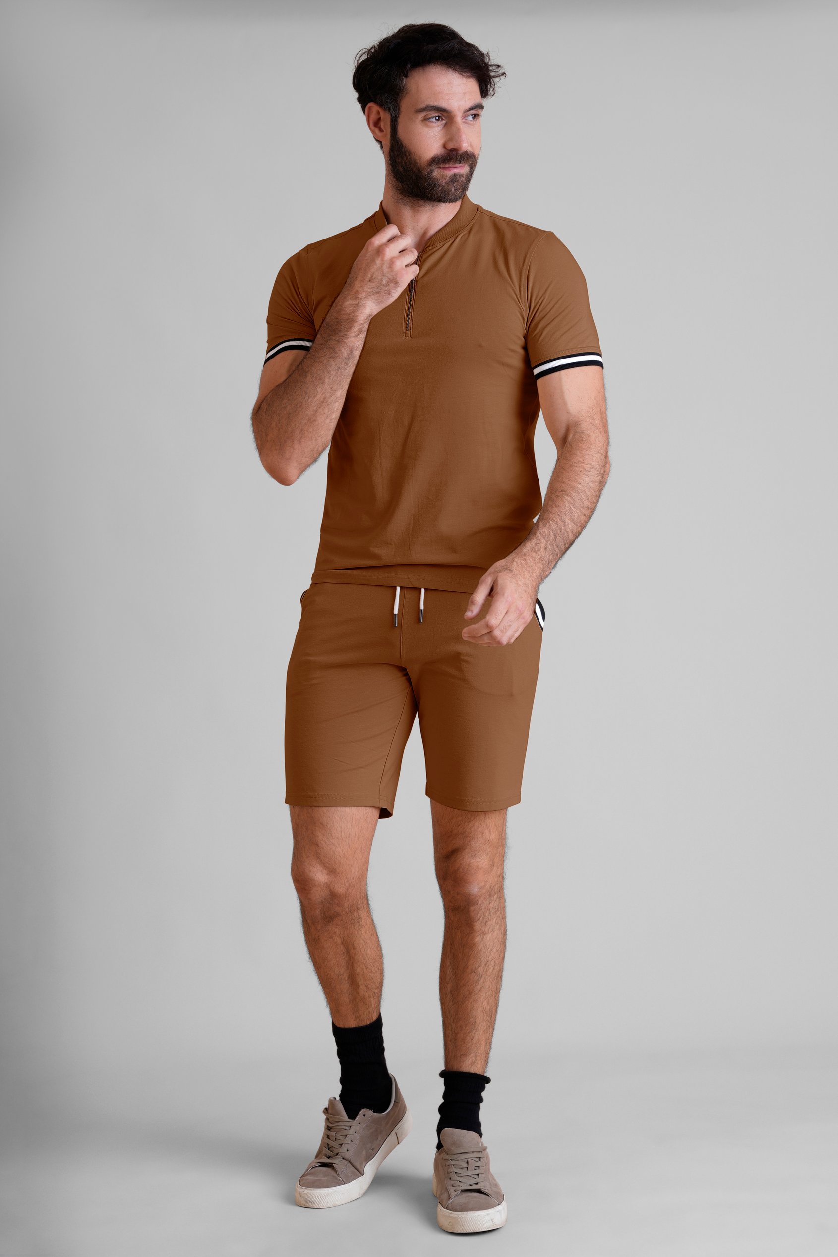 Men's Jersey T-Shirt & Shorts Lounge Set