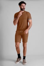 Men's Jersey T-Shirt & Shorts Lounge Set