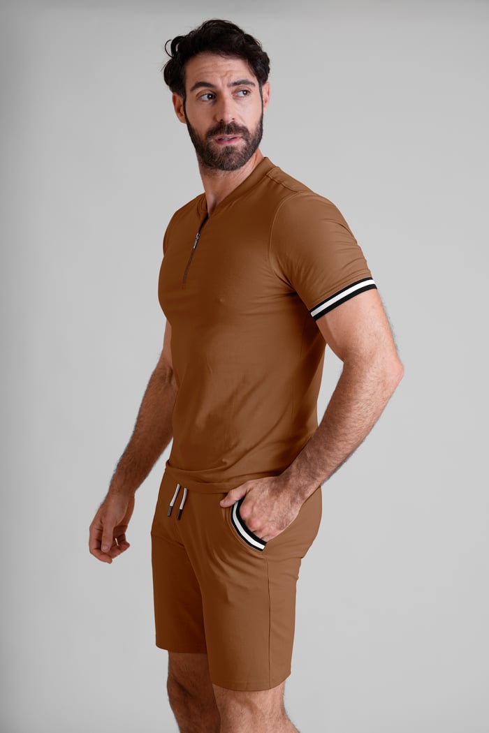 Men's Jersey T-Shirt & Shorts Lounge Set