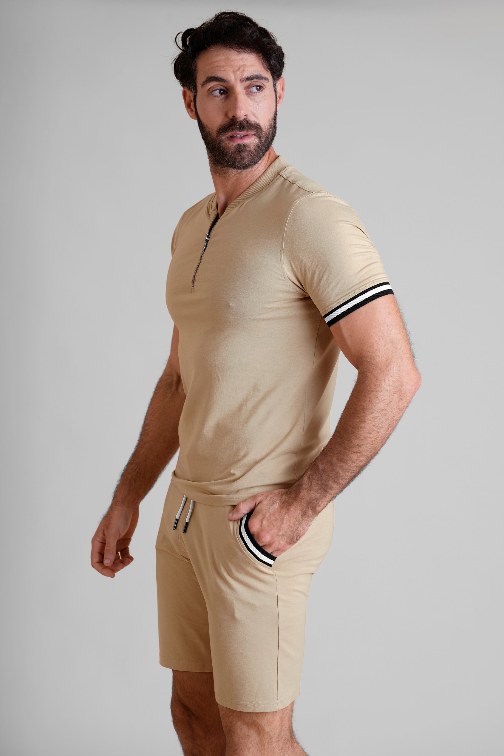 Men's Jersey T-Shirt & Shorts Lounge Set