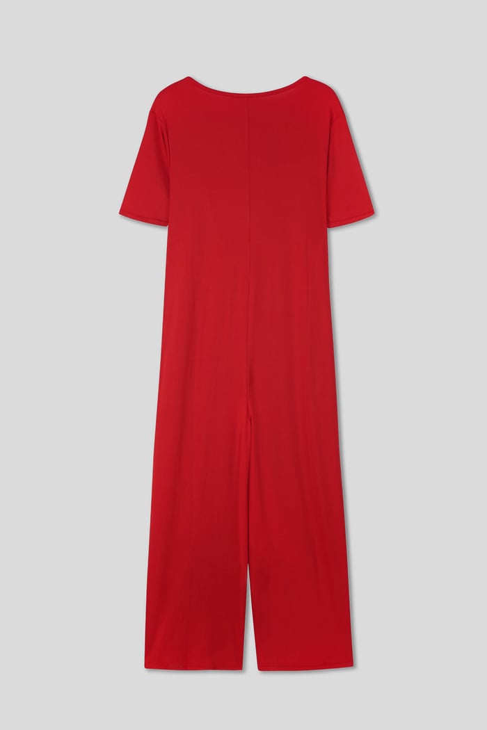 Ankle Length Wide Leg Jumpsuit