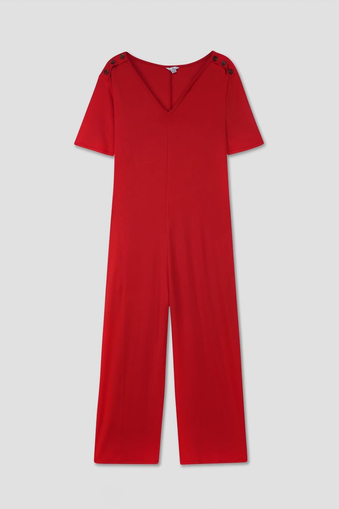 Ankle Length Wide Leg Jumpsuit