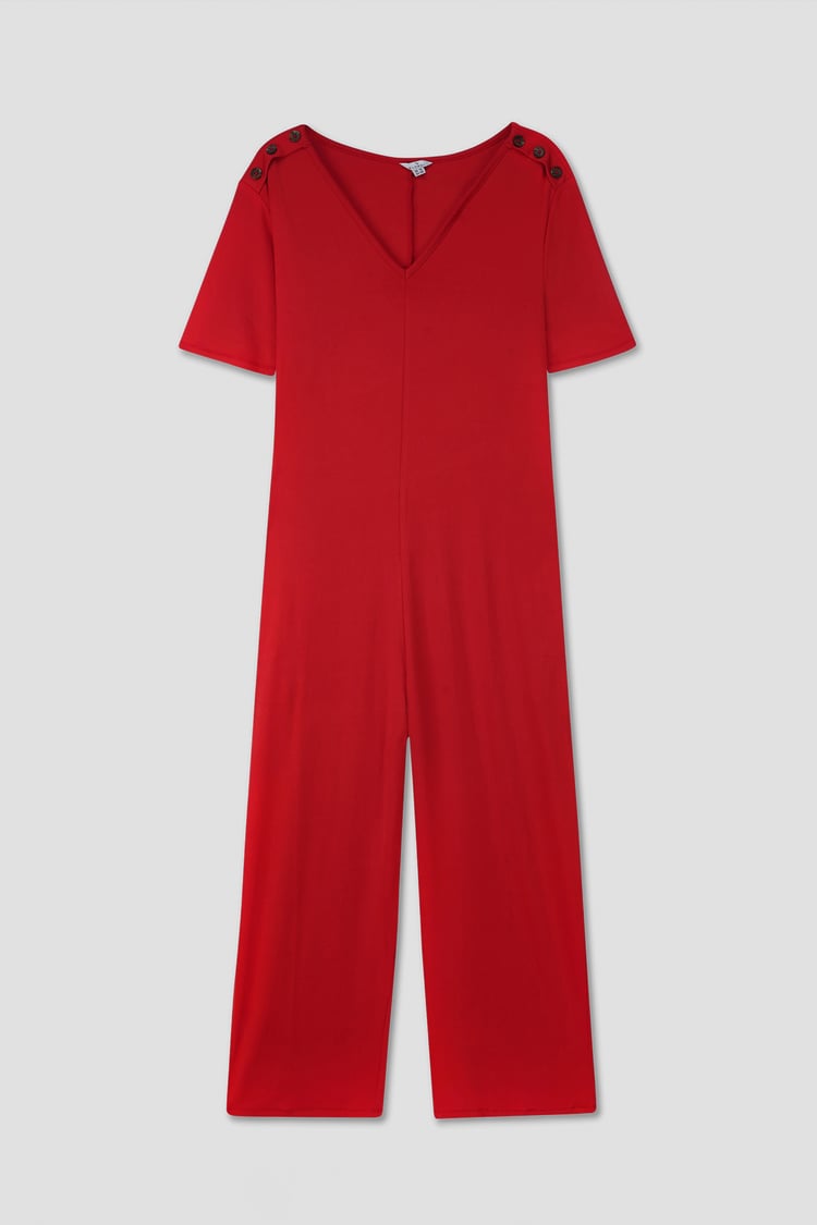 Ankle Length Wide Leg Jumpsuit