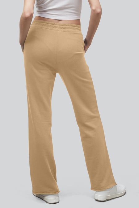 Yellow Pin Tuck Front Jersey Trousers