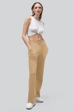 Pin Tuck Front Jersey Trousers