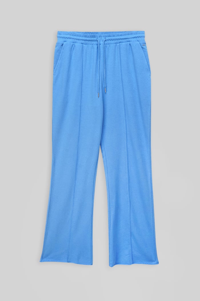 Pin Tuck Front Jersey Trousers