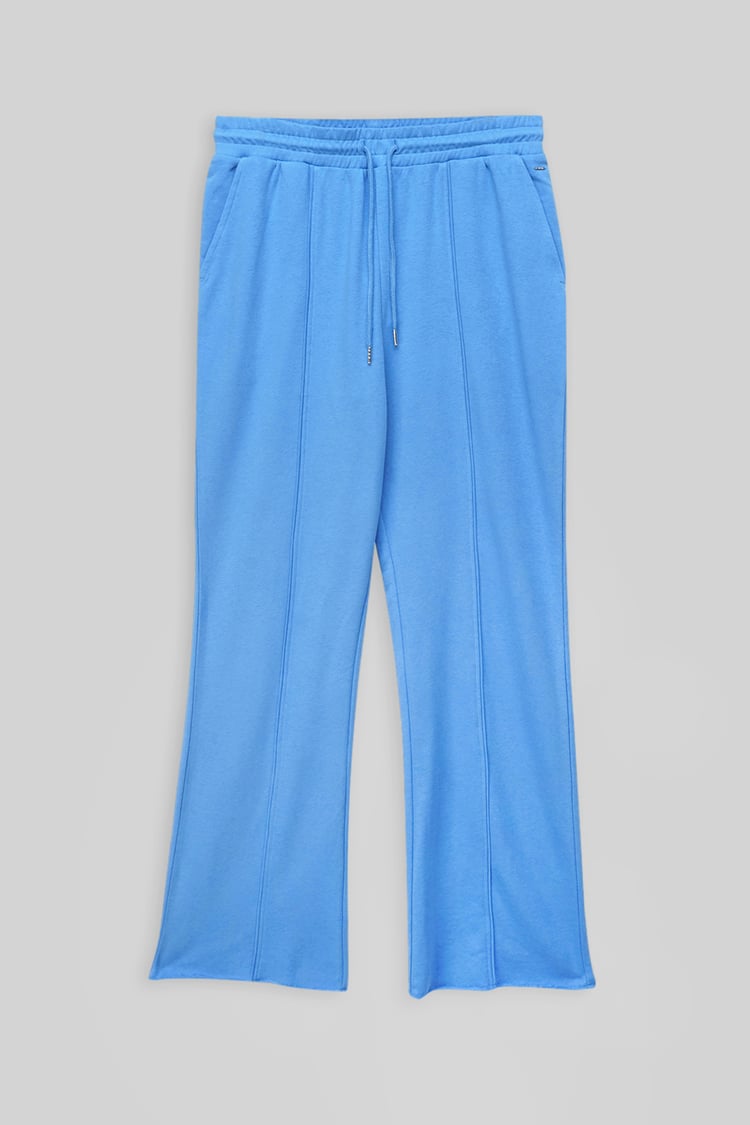 Pin Tuck Front Jersey Trousers