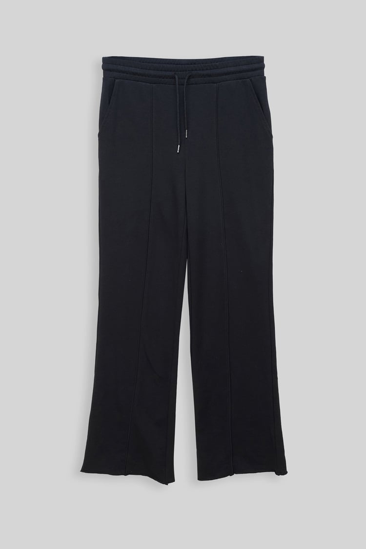 Pin Tuck Front Jersey Trousers