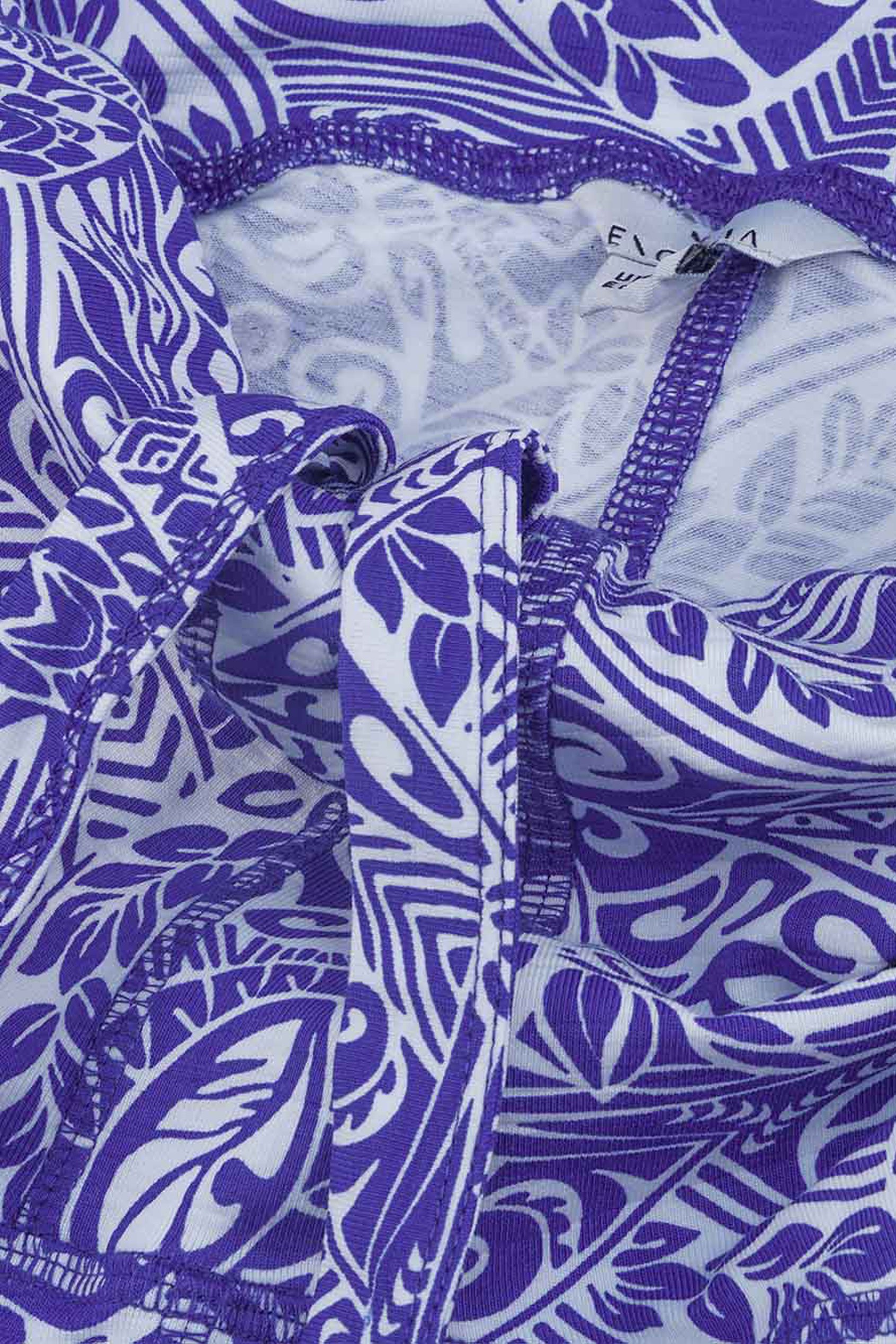 Womens Paisley Printed Wide Leg Trouser