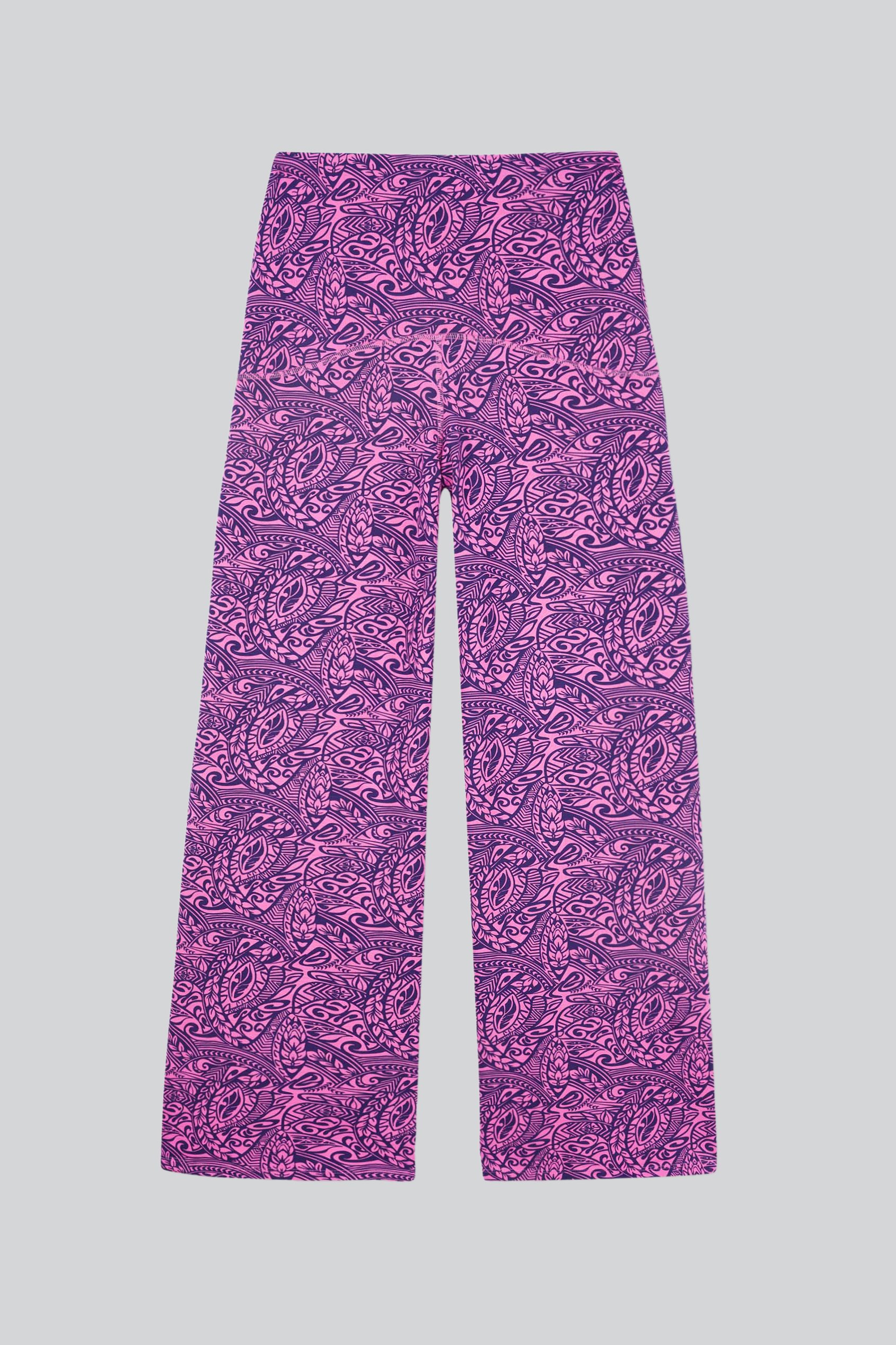 Womens Paisley Printed Wide Leg Trouser