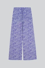 Womens Paisley Printed Wide Leg Trouser