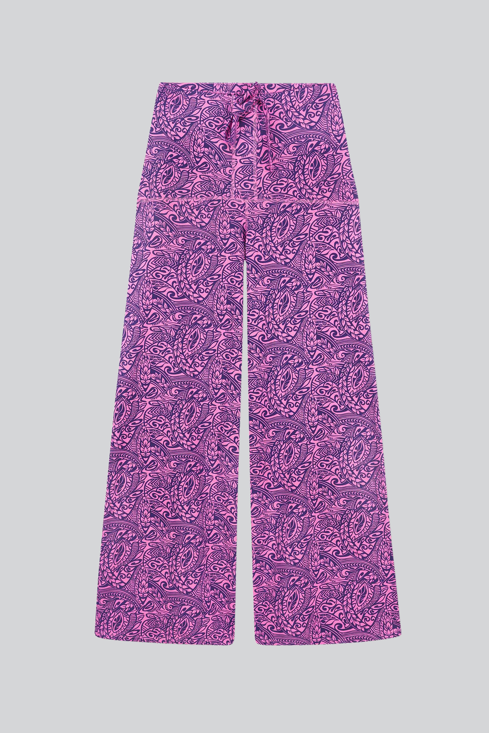 Womens Paisley Printed Wide Leg Trouser