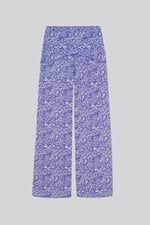 Womens Paisley Printed Wide Leg Trouser
