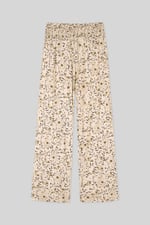 Womens Printed Wide Leg  Jersey Trousers