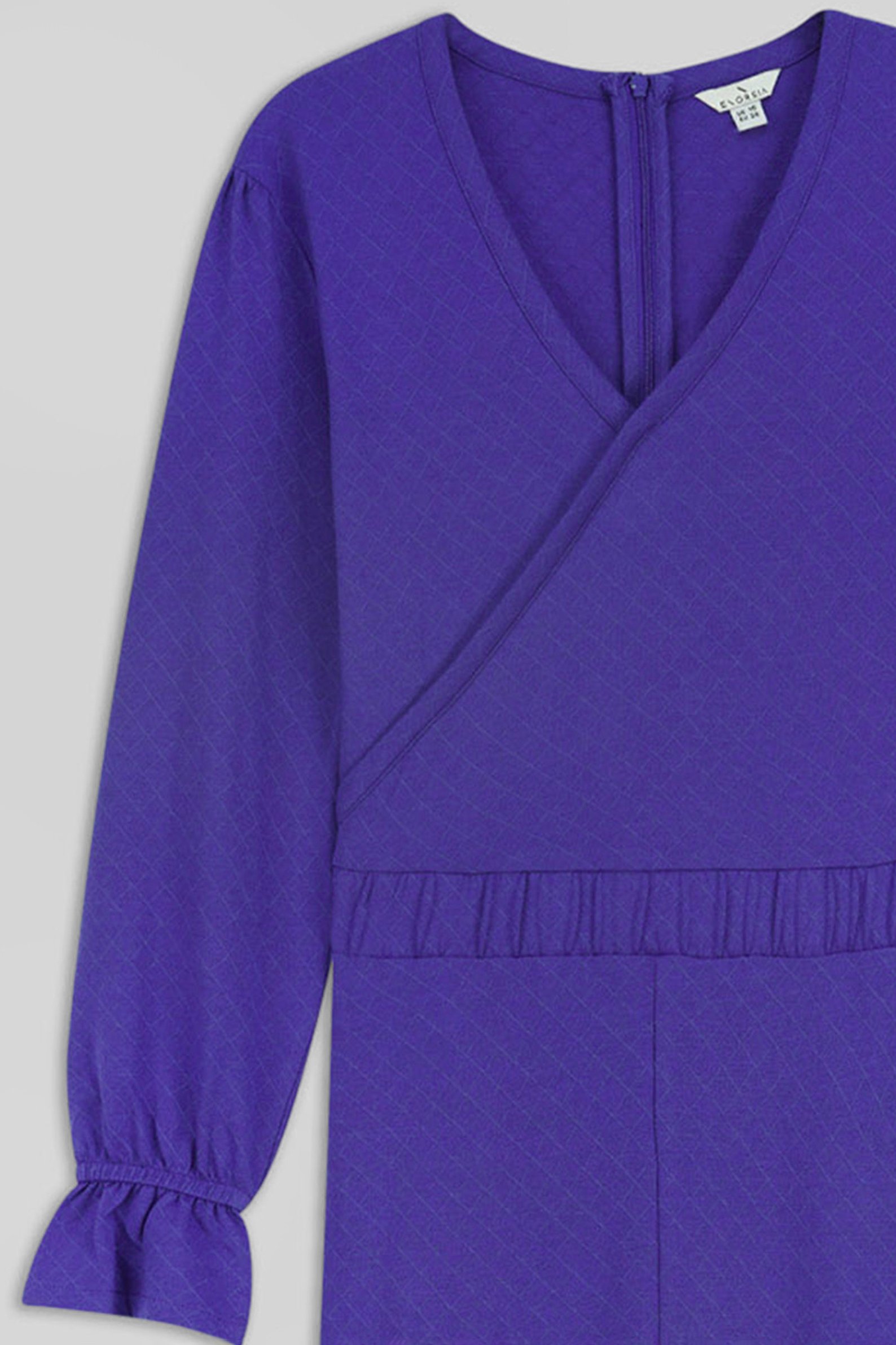 Women Long Sleeve Wrap Jumpsuit